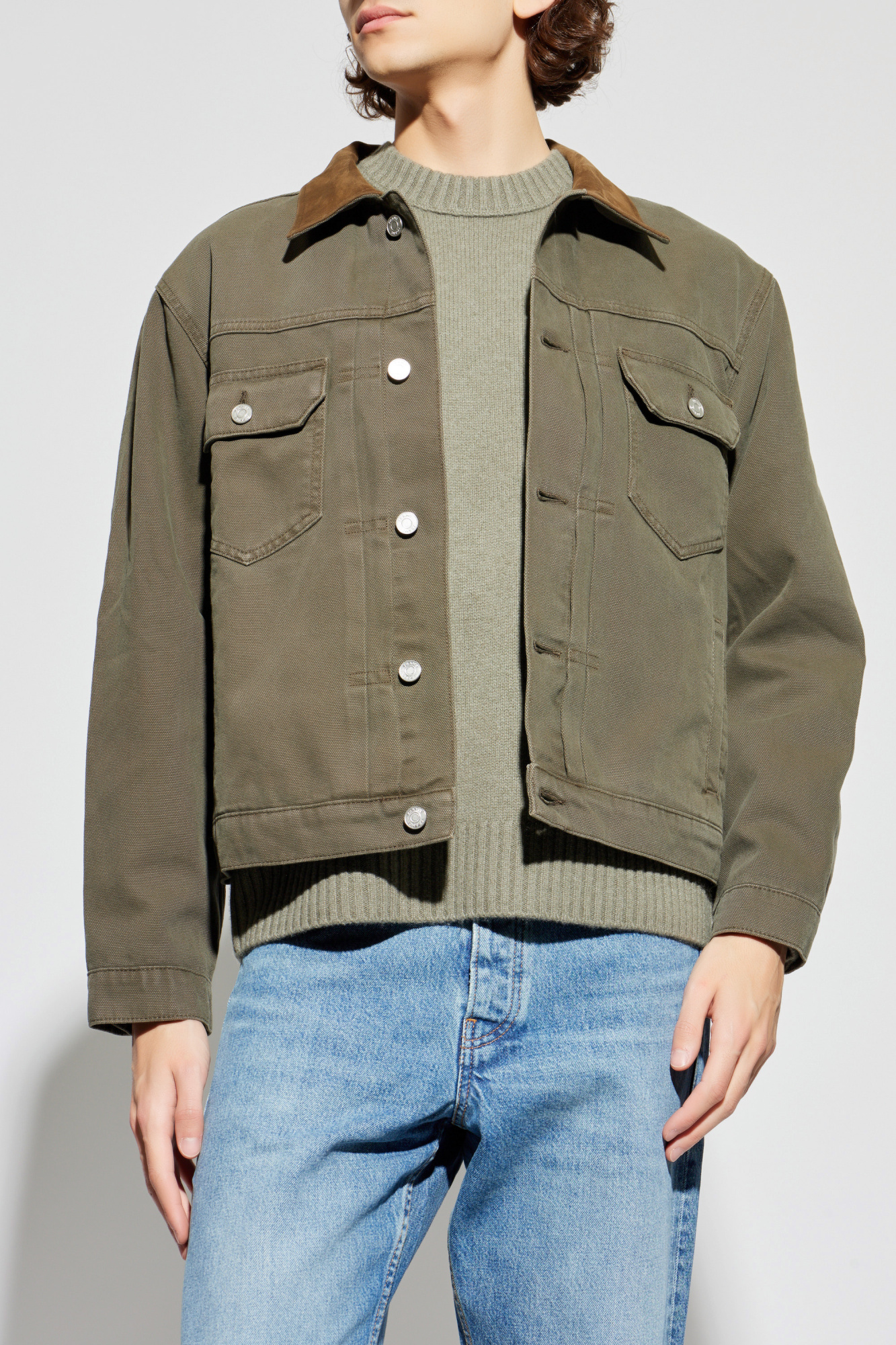 FRAME Jacket with suede collar | Men's | Vitkac